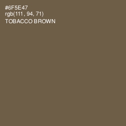 #6F5E47 - Tobacco Brown Color Image